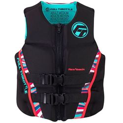Picture of Kent Sporting Goods 142500-105-850-22 Full Throttle Women's Rapid-Dry Flex-Back Life Jacket XL Pink/Black