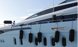 Picture of Taylor Made 2020108073 Super Duty Inflatable Yacht Fender 24" x 58" Black