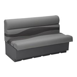 Picture of Taylor Made 803554 50" Pontoon Bench Seat with Storage Charcoal