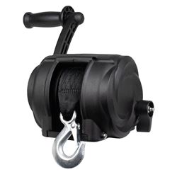 Picture of CSI 21300-W-2000-8-B-R Premier Series 2000lb Manual Trailer Winch Carbon Black