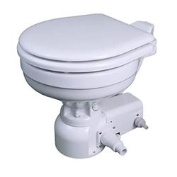 Picture of Raritan Engineering 162MF01201 SeaEra QC Marine Size Electric Toilet with Multifunction Panel 12V White