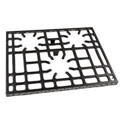 Picture of Furrion C-F1S17L02A-001 RV Gas Range Replacement Stove Grate - 3 Burner Square Black