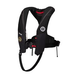 Picture of Mustang Survival MD3195E1-13-0 Atlas 190 DLX Hydrostatic Inflatable Life Jacket Black