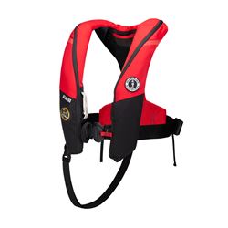 Picture of Mustang Survival MD3195E1-123-0 Atlas 190 DLX Hammar Inflatable Life Jacket Red/Black
