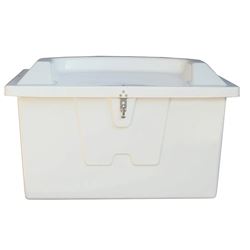 Picture of Taylor Made 2020108645 Stow N' Go Large Fiberglass Dock Box with Top Seat