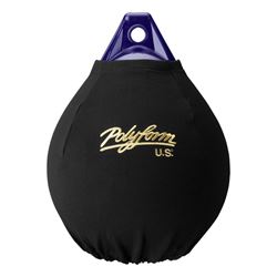 Picture of Polyform EFC-A2 BLACK Elite Boat Fender Cover for A-2 Ball Style