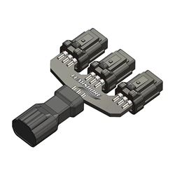 Picture of Lumishore 010-14466-00 Lux Strip & Neon Flex 6-Core 3-Way Cable Splitter