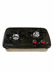Picture of Suburban Mfg 3727A SDN2U 2-Burner LP Propane Drop-In Cooktop Black