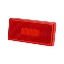 Picture of Fasteners Unlimited CMD89181R Red Polycarbonate Rectangular Clearance Light Replacement Lens
