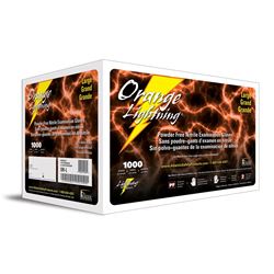 Picture of Atlantic Safety Company OR-L Orange Lightning Disposable Nitrile Gloves Large 100-Pack