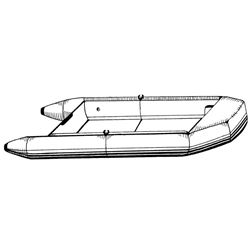 Picture of Carver Covers INFCC16BA10 16' Blunt Nose Inflatable Boat Cover Gray