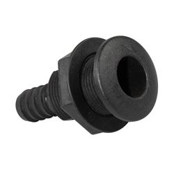 Picture of White Cap Industries 3801B 3/4" Nylon Straight Thru-Hull with Barb