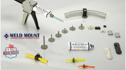 Picture of Weldmount 142012304 Stainless Steel Through-Hole Standoff 1.25" Base 1/4-20 Thread 0.75" Height 6-Pack