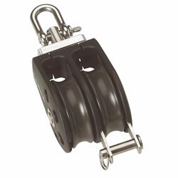 Picture of Barton Marine N03231 Size 3 45mm Plain Bearing Double Swivel Pulley Block with Becket