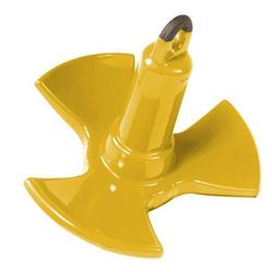 Picture of Greenfield Products 520 Y IND 20 Lb Vinyl Coated River Anchor Yellow