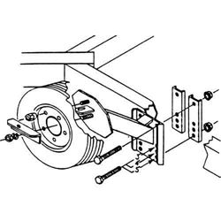 Picture of Ve-Ve SM-98 Heavy Duty Locking Spare Tire Carrier for Boat Trailers