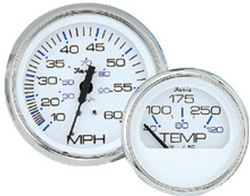 Picture of Faria Instruments F13809 Chesapeake White SS 2" Trim Gauge for Johnson Evinrude Suzuki Outboard