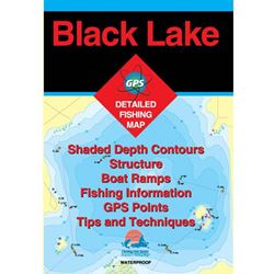Picture of Fishing Hot Spots S454 Black Lake New York Fishing Map