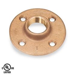 Picture of Brass Fittings 44-695 Bronze Floor Flange 1-1/4 Inch NPT Threaded