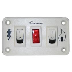 Picture of Atwood Mobile 9108873798 RV Water Heater Dual Panel Switch Kit White