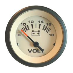Picture of Seastar Solutions 59708P Sahara 2" Voltmeter 8-18 VDC Marine Gauge