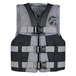 Picture of Kent Sporting Goods 112200-701-010-22 Full Throttle Teen Nylon Life Jacket Grey/Black