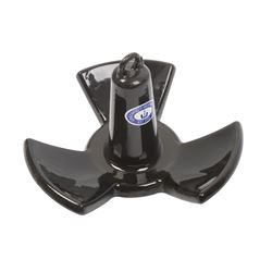 Picture of Greenfield Products 514 B IND 14 Lb PVC Coated Tri-Fluke River Anchor Black