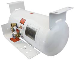 Picture of Flame King YSN122LB 12.2 Gallon ASME Horizontal Propane Tank with Top Mount Bracket