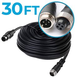 Picture of Reverse Backing System TDMDVR10MCABLE 30ft Heavy-Duty 4-Pin DVR Extension Cable