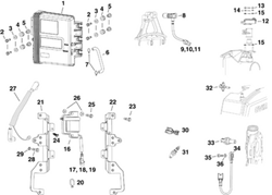 Picture of BRP US - Parts 0352129 TPS Push Nut for Evinrude E-TEC Outboards