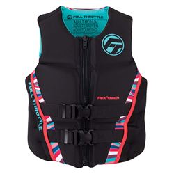 Picture of Kent Sporting Goods 142500-105-820-22 Full Throttle Women's Rapid-Dry Flex-Back Life Jacket Small Pink/Black