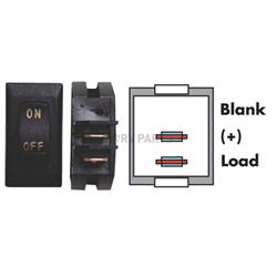 Picture of Valterra DG2B18VP Black Center Rocker Switch On/Off SPST