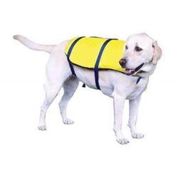 Picture of Kent Sporting Goods 157000-300-010-12 Nylon Dog Life Vest X-Small Yellow/Navy 8-15 lbs