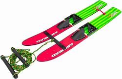 Picture of Airhead Sports Group AHST-111 Watermelon Trainer Water Skis 47" with Removable Stabilizer Bar
