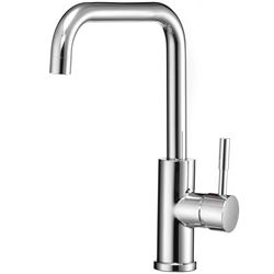 Picture of Dura Faucet DF-MK533LK-SN Streamline Squared-Arc RV Kitchen Faucet Brushed Satin Nickel