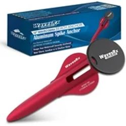 Picture of CMP KPSQ50A Panther King Pin Quick Release Transom Mount Bracket 2.5" Setback Clear Anodized