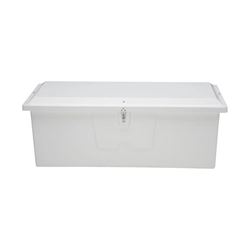 Picture of Taylor Made 83554 Stow 'N Go Deep Fiberglass Dock Box Medium White
