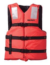 Picture of Kent Sporting Goods 150000-200-004-23 Universal Commercial Life Vest Type III PFD Orange
