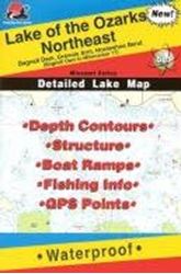 Picture of Fishing Hot Spots L160 Lake of the Ozarks Northeast Waterproof Fishing Map