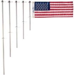 Picture of Taylor Made 917 Marine Flag Pole 3/4" x 30" Aluminum with Charlevoix Clip