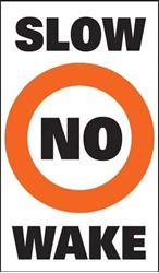 Picture of Taylor Made 2020108677 No Wake Buoy Label 1 Pair