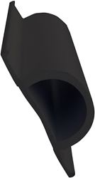 Picture of Dock Edge DE1193F Standard D Profile PVC Dock Bumper - 16' Roll - Black