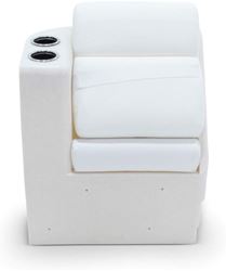 Picture of Taylor Made 674639 17" Left Arm Pontoon Chaise - White