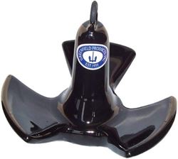 Picture of Greenfield Products 516 B IND 16 Lb. PVC Coated Tri-Fluke River Anchor - Black
