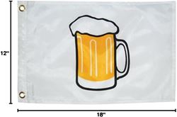 Picture of Taylor Made 9218 Beer Flag 12x18 Nylon Boat Flag