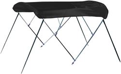 Picture of Carver Covers A6087TB02 3-Bow Round Tube Bimini Top Kit - 60" Height, 85"-90" Width, 6'L, Jet Black