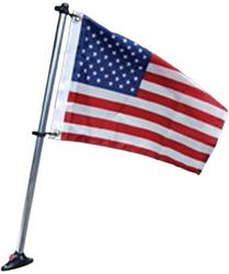 Picture of Taylor Made 921 Pontoon Flag Pole Socket with 24" Pole and 12" x 18" US Flag