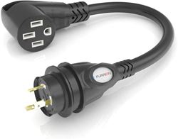 Picture of Furrion FP5230RSB 50 Amp to 30 Amp Marine Locking Pigtail Adapter