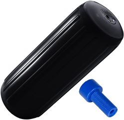 Picture of Polyform HTM-2 BLACK W/AIR ADAPTER Hole-Through-Middle Boat Fender 8.5" x 20.5"
