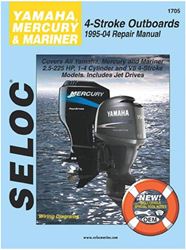 Picture of Seloc Publishing 118-01705 Marine Repair Manual for Yamaha Mercury Mariner 4-Stroke Outboards 1995-2004